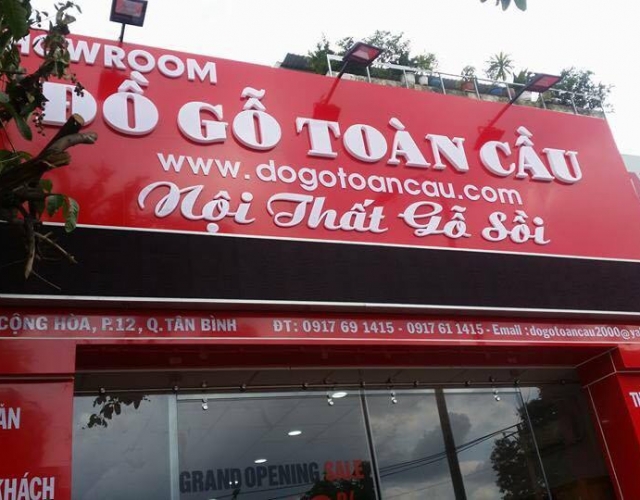Thiết Kế Bảng Hiệu Nội Thất Toàn Cầu