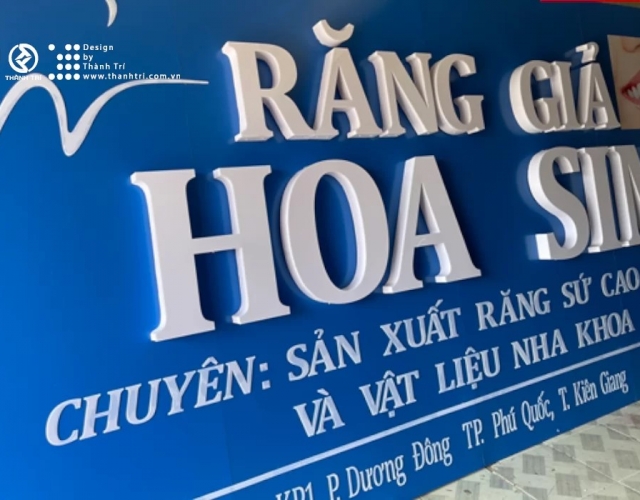 Bảng hiệu Alu Chữ Nổi Khách Hàng  Giang
